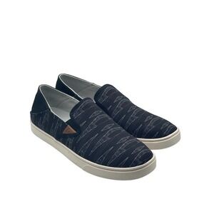 OluKai Black &‎ Kapa Zigzag Pehuea Pa'i Slip-On Sneaker - Women